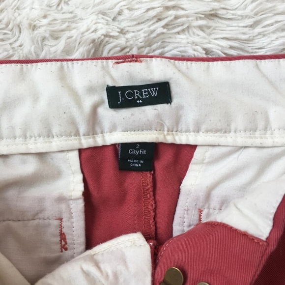 J.Crew: City Fit Cropped Nantucket Red Chinos - Picture 3 of 4